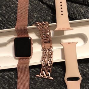 Apple Watch Series 1 Rose Gold 38 mm face